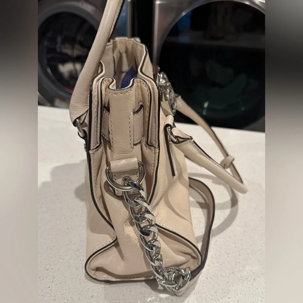 Michael Kors Cream Satchel with Silver Accents - Picture 10 of 10